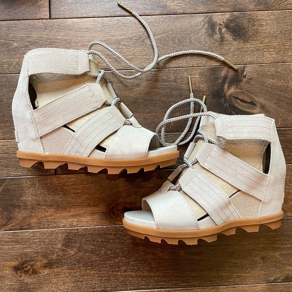 Joanie ll Suede Wedge Sandals